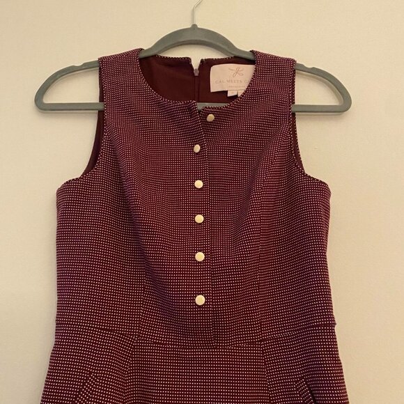 Gal meets glam burgundy a-line dress - Picture 4 of 9